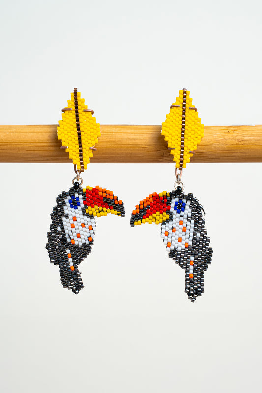 ARETES TUCÁN ESMERALDA